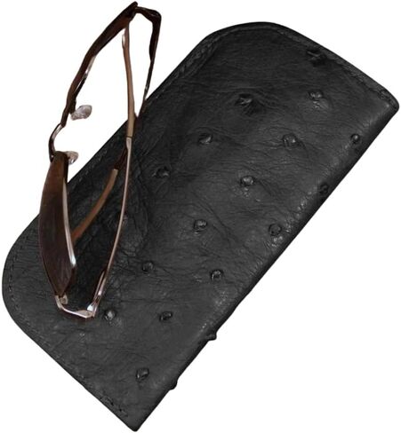 Genuine Ostrich Leather Soft Sunglasses & Eyeglasses Case in Saudi Arabia