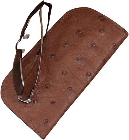 Genuine Ostrich Leather Soft Sunglasses & Eyeglasses Case in Saudi Arabia