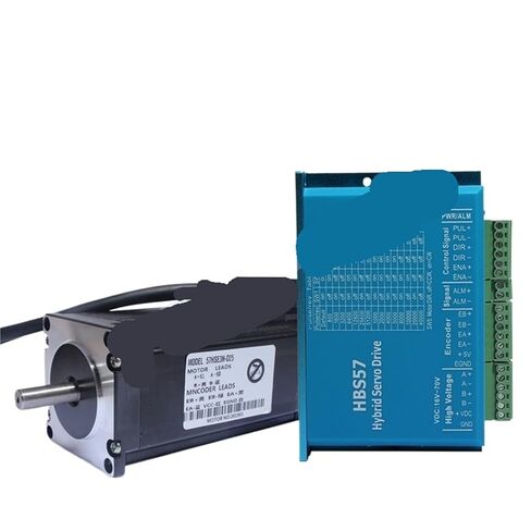 1 قطعة Nema 23 محرك متدرج بحلقة مغلقة 3N.m 57 هجين 2-Phase 132 مللي متر المعدات الكهربائية 57HSE3N + HBS57 سائق (مجموعة-2) in Kuwait