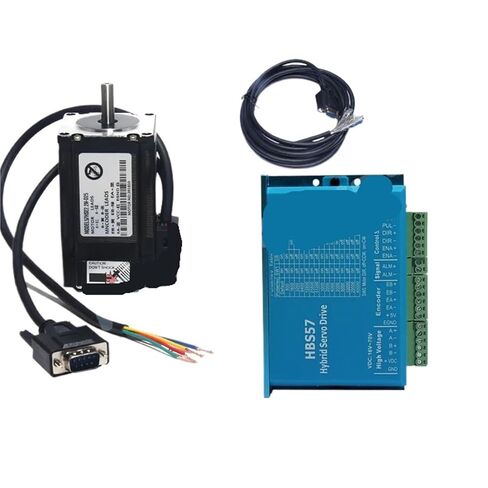1 قطعة Nema 23 محرك متدرج بحلقة مغلقة 3N.m 57 هجين 2-Phase 132 مللي متر المعدات الكهربائية 57HSE3N + HBS57 سائق (مجموعة-2) in Kuwait