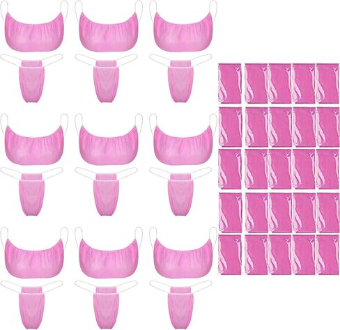 100 قطعة يمكن التخلص منها حمالات الصدر والسراويل الداخلية للنساء في سبا حمالات الصدر والبيكيني ثونغ in Kuwait