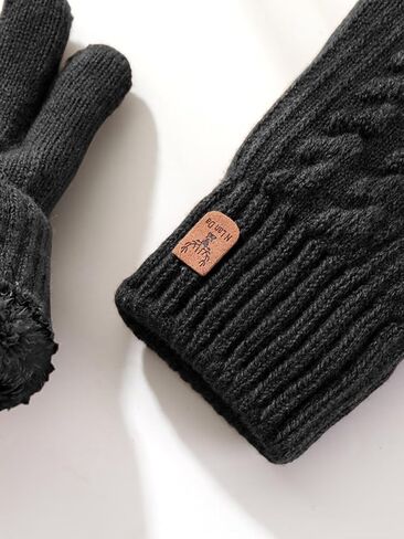 Touchscreen Winter Gloves for Men Women Warm Thermal Knit Gloves for Driving Running Hiking in Saudi Arabia