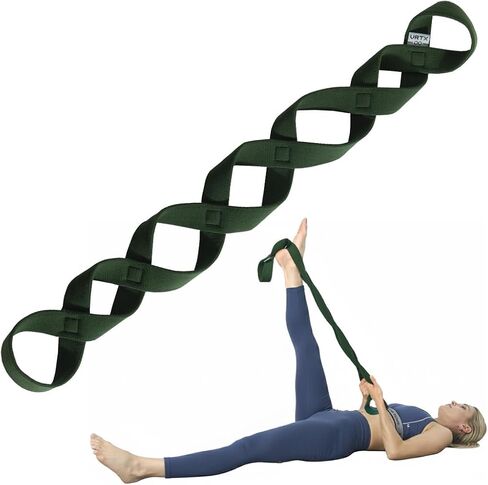 أشرطة مطاطية VRTX للتمرين | أربطة تمدد اليوغا والبيلاتس مع 7 حلقات | أربطة مقاومة لتمارين اللياقة البدنية، وصالة الألعاب الرياضية المنزلية، والعلاج الطبيعي | قماش شبكي ناعم، متين - عبوة واحدة in Kuwait