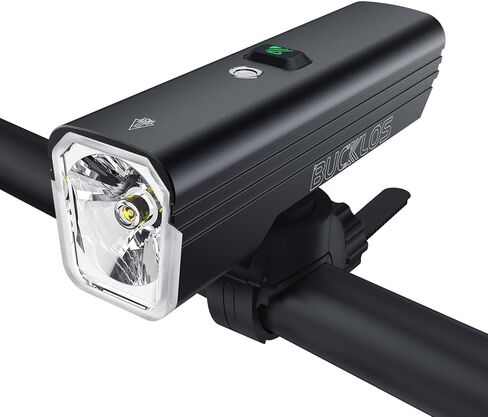 BUCKLOS 1000/1500/2000 Lumens مصابيح دراجة فائقة السطوع للركوب الليلي، مصباح أمامي للدراجة مع إضاءة LED تلقائية قابلة لإعادة الشحن عبر USB 7/5 أوضاع، ضوء أمامي مقاوم للماء IPX5، بطارية طويلة تعمل بالطاقة in Saudi Arabia