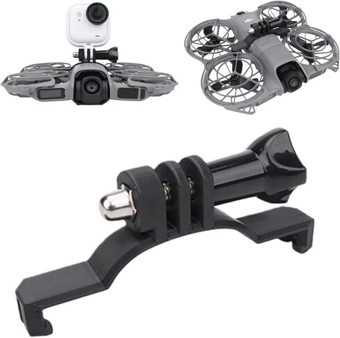 Expansion Mount Bracket for DJI NEO 2,for Action Camera Mount Bracket Extension Adapter Fixed Snap-on Clamp Holder for Insta360 Go Ultra/Osmo Nano/Go 3S in Saudi Arabia