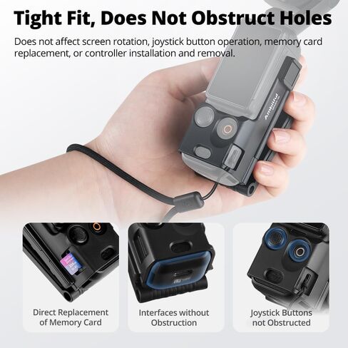 حامل مغناطيسي AMBITFUL لجيب DJI Osmo 3، متوافق مع Xtra Muse، حامل قابل للتعديل 180 درجة مع برغي حامل ثلاثي مدمج، محول حافظة حماية للأسطح الرأسية وسطح المكتب، أسود (DPMM-01) in Saudi Arabia