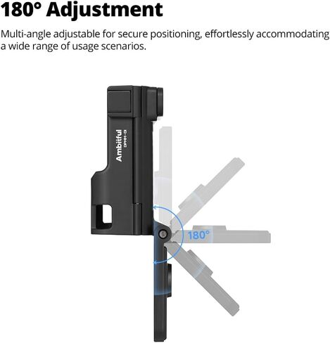 حامل مغناطيسي AMBITFUL لجيب DJI Osmo 3، متوافق مع Xtra Muse، حامل قابل للتعديل 180 درجة مع برغي حامل ثلاثي مدمج، محول حافظة حماية للأسطح الرأسية وسطح المكتب، أسود (DPMM-01) in Saudi Arabia