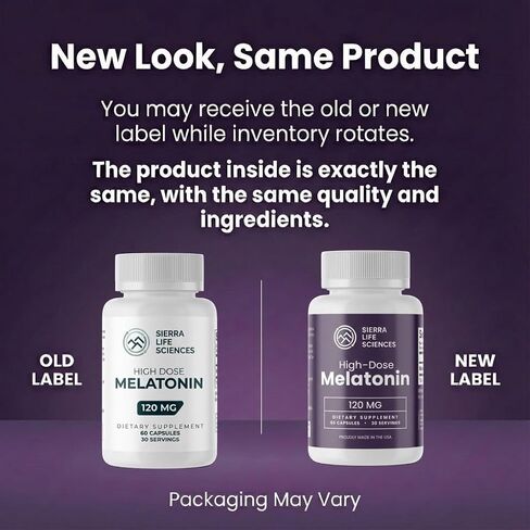 120 mg High Dosage Melatonin Max in Easy-to-Swallow Capsules - 30 Servings in Saudi Arabia