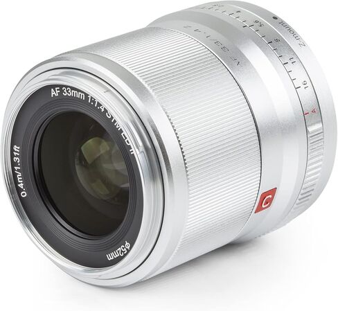 VILTROX 33mm F1.4 APS-C Auto Focus Prime Lens Compatible with Nikon ZFC Nikon Camera Z5, Z50, Z6, Z6Ⅱ, Z7, Z7Ⅱ (Silver) in Saudi Arabia