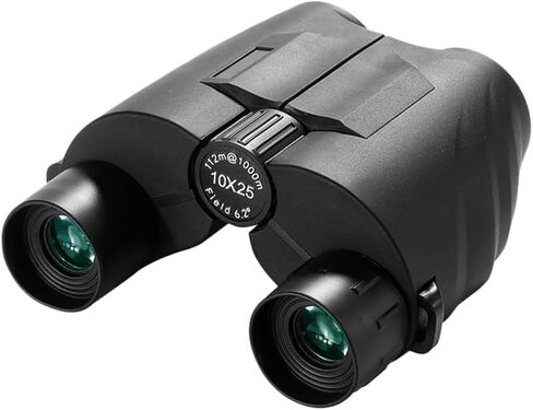 مناظير مضغوطة Vaguelly 10x25 للبالغين، تلسكوب محمول عالي الطاقة مع رؤية ليلية منخفضة الإضاءة، مستكشف بصري خفيف الوزن لمشاهدة الطيور، والمشي لمسافات طويلة، والسفر في الهواء الطلق in Kuwait