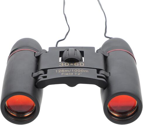 Compact 30x60 Binoculars for Hiking and Bird Watching, Foldable Small Night Vision Binoculars Portable for Concerts and Outdoor Sightseeing in Saudi Arabia