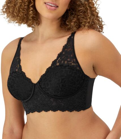 Maidenform Wireless Bralette, Pure Comfort Lace Longline Bra for Women, Convertible Straps in Saudi Arabia