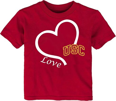 USC Trojans Southern California مرخص رسميًا Love Heart Baby/Toddler Tshirt in Saudi Arabia