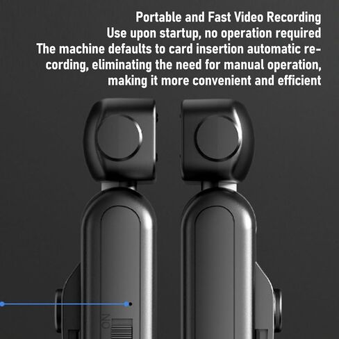Dpofirs 2k Video Camera, Portable Video Camera with 355° Rotatable Wide Angle Lens and Rear Clamp, Anti Shake, Night Mode, Chest, Support 256G in Saudi Arabia