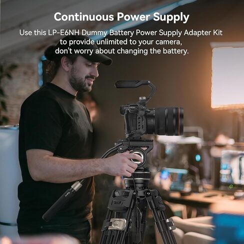 طقم بطارية SMALLRIG V Mount وLP-E6NH Dummy Battery Power Supply محول لكاميرات Canon in Saudi Arabia