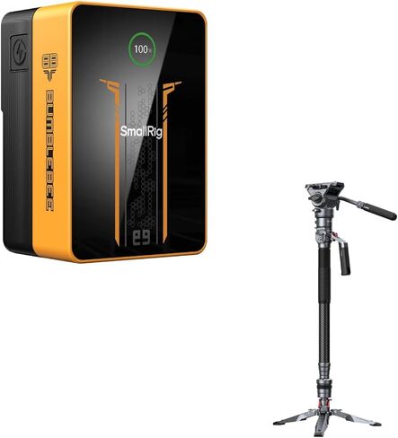 SMALLRIG V Mount Battery VB99 Pro + Carbon Fiber Video Monopod in Saudi Arabia