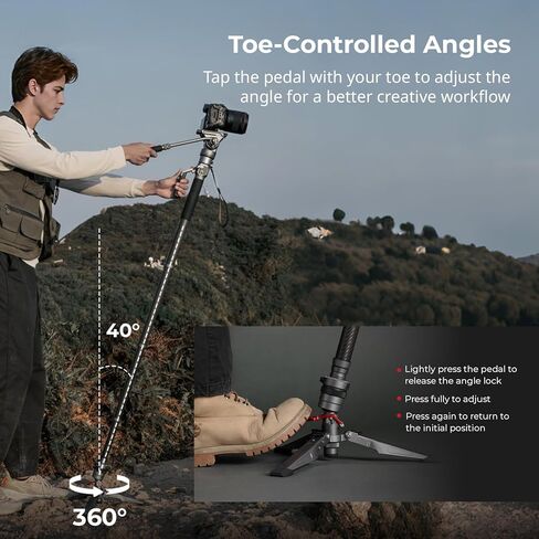 SMALLRIG V Mount Battery VB99 Pro + Carbon Fiber Video Monopod in Saudi Arabia