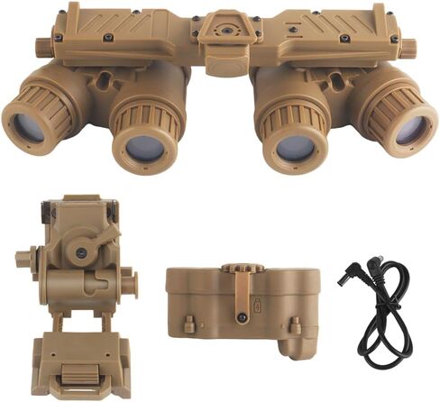 GPNVG18 Tactical Night Vision Goggle Model, Four-Tube Binocular Night Vision Goggles for Cosplay and Outdoor Activities, No Function in Kuwait