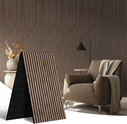 ألواح الجدار الخشبية الصوتية مطوية 1 حزمة - 94.4 "× 23.6" × 0.7 "، تطوي إلى 2x 47.2" × 23.6 " in Saudi Arabia