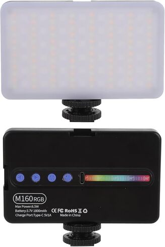 Yinhing RGB Video Light Professional 16 وضع RGB 3 درجة حرارة اللون قابلة للتعديل LED ملء الضوء مع بطارية 1800 مللي أمبير في الساعة لمنشئي محتوى التصوير الفوتوغرافي بالفيديو PC ABS المواد in Saudi Arabia