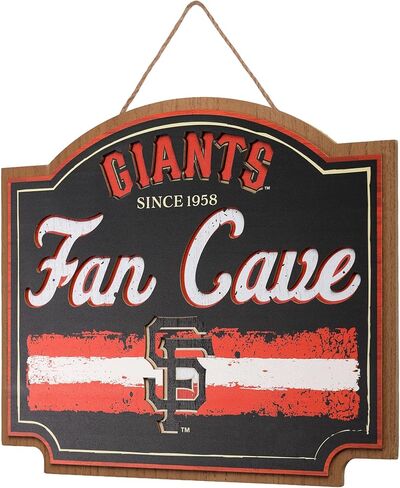 FOCO MLB Official Primary Logo Wordmark Established 15" Fan Cave Wall Sign (Los Angeles Dodgers, One Size) in Saudi Arabia