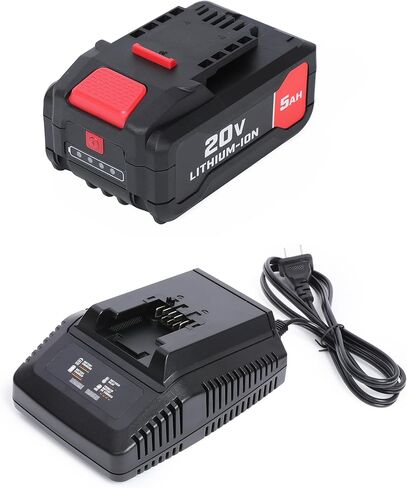 20V 4.7Ah Replacement Li-Ion Battery and 3A Fast Charger Kit for Bauer20V Cordless Power Tools Parts Chargers 1907CBSK in Kuwait