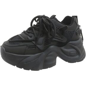 أحذية رياضية ذات منصة مكتنزة للنساء والفتيات مقاس 2.4 بوصة أحذية مشي كاجوال مريحة - خفيفة الوزن للسفر والهدايا in Kuwait