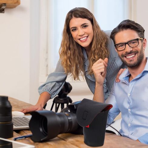مجموعة حقيبة عدسات كاميرا Dslr مضادة للماء ومضادة للصدمات من 5 قطع من NOLITOY مع رباط إغلاق، حافظة عدسة مقاومة للماء للسفر والتصوير الفوتوغرافي والحماية in Saudi Arabia