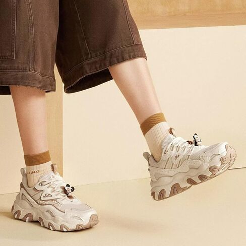 LI-NING X-Claw LITE 3 أحذية نسائية كلاسيكية عاكسة مريحة وعتيقة للمشي أحذية رياضية AGCV398 AGCV044 in Kuwait