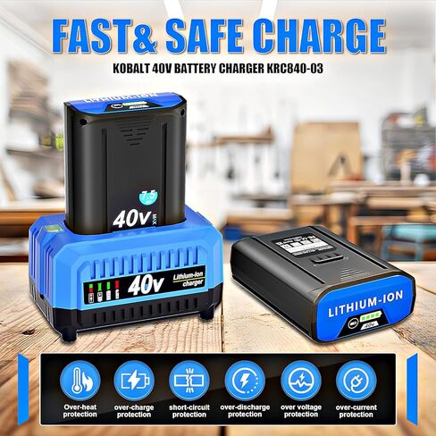 40V 7.5Ah Replacement Battery for Kobalt 40V MAX Lithium Ion Battery KB440-06 KB240-06 KB2540C-06 KB640-03 in Saudi Arabia