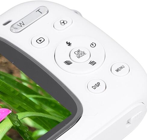 Akozon Compact Camera 5K 80MP Photo Digital Zoom Camera 2.8 Inch Screen Photography Recording Outdoor Travel (White) in Saudi Arabia