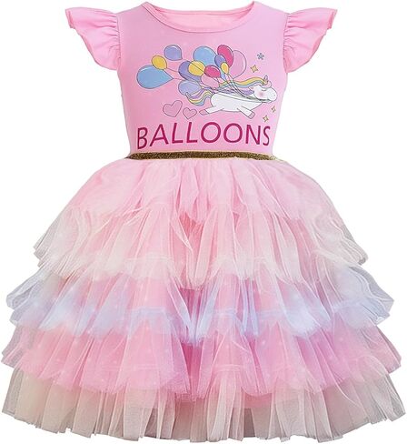 فستان الأميرة للطفل الفتيات بلا أكمام ثمل الكشكشة ثياب تول الزي غير الرسمي للفتاة 3-6 سنوات in Kuwait