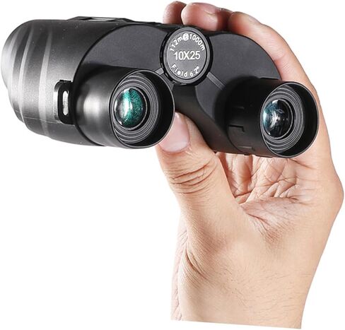 10x25 High Definition Binoculars for Adults Lightweight Shockproof Night Vision Wildlife Camping Binoculars with Wide Field of View for Bird Watching Hunting and Outdoor in Saudi Arabia