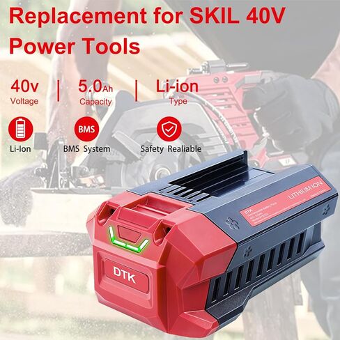 استبدال DTK لبطاريات الليثيوم SKIL 40V 5Ah 40V in Kuwait
