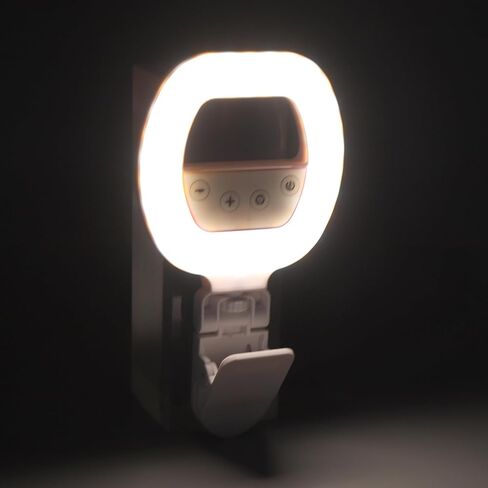 Yinhing RGB Video Light مع مشبك/حامل، 3 خيارات لدرجة حرارة اللون، 5 إعدادات سطوع قابلة لإعادة الشحن 2700 6500K CRI Ra95 LED، ضوء ملء للبث المباشر للتصوير الفوتوغرافي والتصوير بالفيديو والمكياج in Kuwait