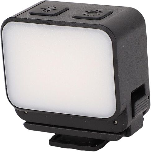 LED Fill Light Magnetic Splash Proof 3 Color 4 Brightness Levels Camera Auxiliary Light with Cold Shoe Port QR Port for DJI Pocket 3 Action 5 Handheld Camera Photography (Single) in Saudi Arabia