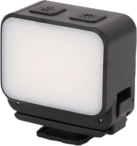LED Fill Light Magnetic Splash Proof 3 Color 4 Brightness Levels Camera Auxiliary Light with Cold Shoe Port QR Port for DJI Pocket 3 Action 5 Handheld Camera Photography (Single) in Saudi Arabia