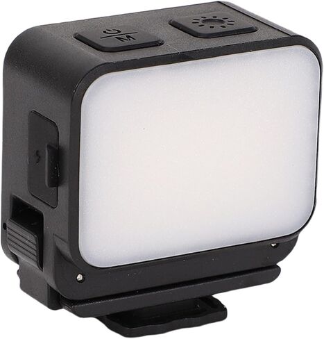 LED Fill Light Magnetic Splash Proof 3 Color 4 Brightness Levels Camera Auxiliary Light with Cold Shoe Port QR Port for DJI Pocket 3 Action 5 Handheld Camera Photography (Single) in Saudi Arabia