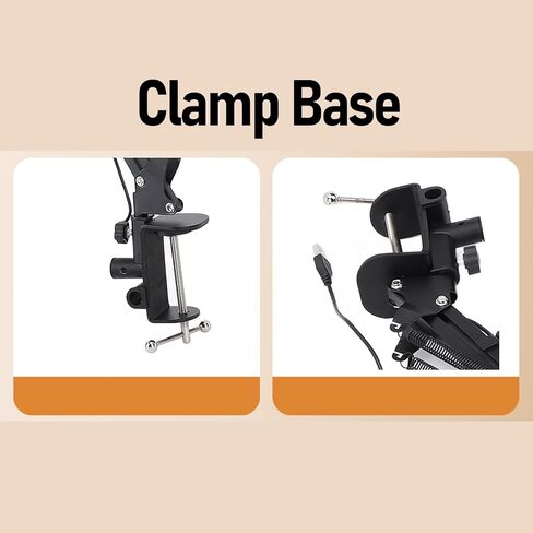 Yinhing Overhead Light with Phone Clamp/Holder Desktop Light for Professional Beauty Makeup Nail Art Live Streaming Photography and Video Recording in Saudi Arabia