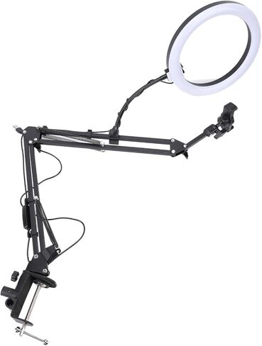 Yinhing Overhead Light with Phone Clamp/Holder Desktop Light for Professional Beauty Makeup Nail Art Live Streaming Photography and Video Recording in Saudi Arabia