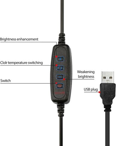 ضوء حلقة LED قابل للحمل، سطوع قابل للتعديل، 3 أوضاع ألوان، ضوء طبيعي أبيض دافئ مع حامل ثلاثي القوائم مرن قابل للسحب لفيديو الماكياج، البث المباشر، أسود، قطر 16 سم in Kuwait