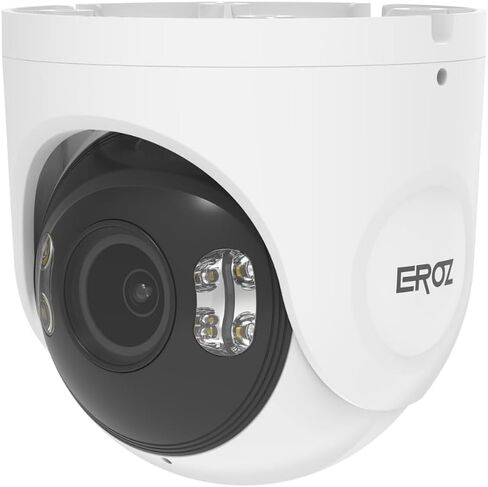 EROZ ITUS Flare Ultra AX 4K Outdoor Security Camera – 8MP AI Surveillance, Color Night Vision, PoE, IP67 Waterproof, Built-in Alarm & Strobe Light in Saudi Arabia