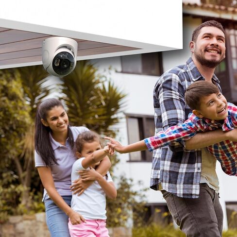 EROZ ITUS Flare Ultra AX 4K Outdoor Security Camera – 8MP AI Surveillance, Color Night Vision, PoE, IP67 Waterproof, Built-in Alarm & Strobe Light in Saudi Arabia