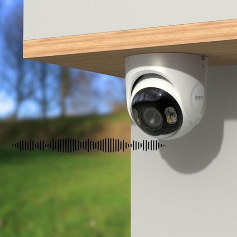 EROZ ITUS Flare Ultra AX 4K Outdoor Security Camera – 8MP AI Surveillance, Color Night Vision, PoE, IP67 Waterproof, Built-in Alarm & Strobe Light in Saudi Arabia