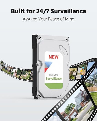 نظام كاميرا أمان ANNKE 8CH 2MP، مسجل 8 قنوات H.265+ DVR، اكتشاف الإنسان/المركبة بالذكاء الاصطناعي، كاميرات 8X 1080P مع رؤية ليلية ذكية مزدوجة الألوان لمراقبة المنزل والأعمال، IP67، محرك أقراص ثابتة سعة 1 تيرابايت in Saudi Arabia