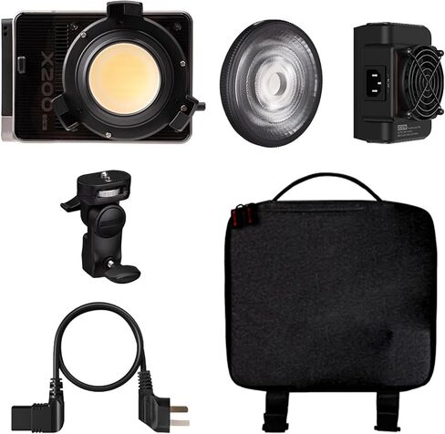 X200 200W COB LED Video Light, 19000lux 2700K 6500K Photography Light with LCD Screen APP Control, for Studio Photography Video in Saudi Arabia
