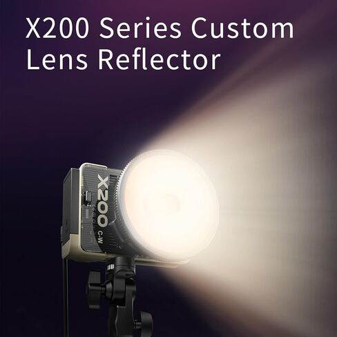 X200 200W COB LED Video Light, 19000lux 2700K 6500K Photography Light with LCD Screen APP Control, for Studio Photography Video in Saudi Arabia