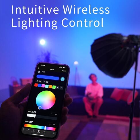 X200 200W COB LED Video Light, 19000lux 2700K 6500K Photography Light with LCD Screen APP Control, for Studio Photography Video in Saudi Arabia