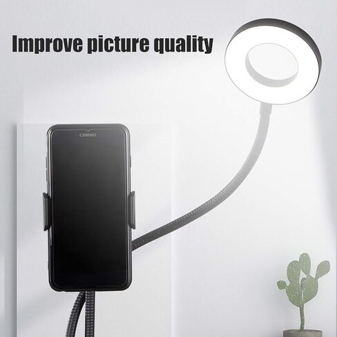 USB ملء الضوء LED حلقة الضوء 10 التروس يعتم مع مقطع للتصوير الفوتوغرافي المباشر القراءة التطريز وظيفة قوية قابل للتعديل سطوع درجة حرارة اللون مرنة ذراع المصباح USB in Kuwait