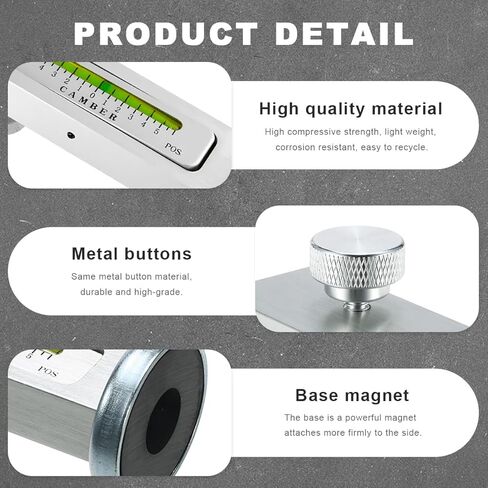 Adjustable Magnetic Gauge Tool, Camber Castor Strut Wheel Alignment Automotive Tire Repair Tool, Wheel Hub Allignment Instrument Magnetic Gauge Tool for Car RV Truck Camber in Saudi Arabia